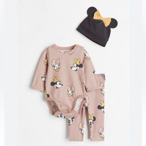 H&am baby girl Disney 3pcs outfit NWT